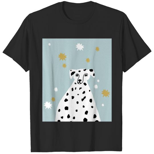 Dalmatian Dog Abstract Illustration Art T-shirt