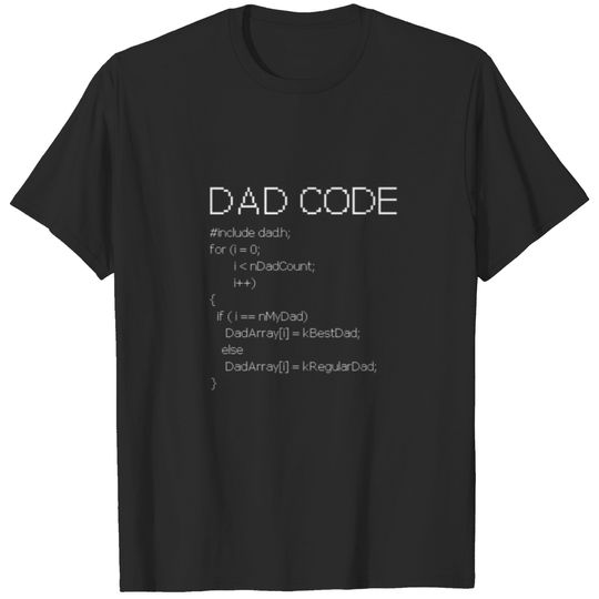 Mens Dad Code Programmer T-shirt