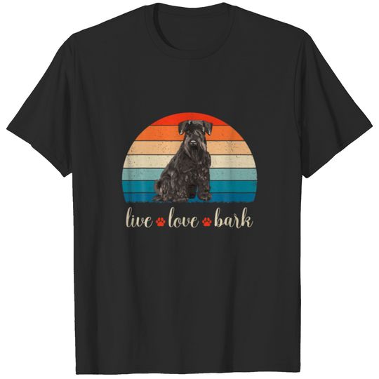 Live Love Bark Standard Schnauzer T-shirt