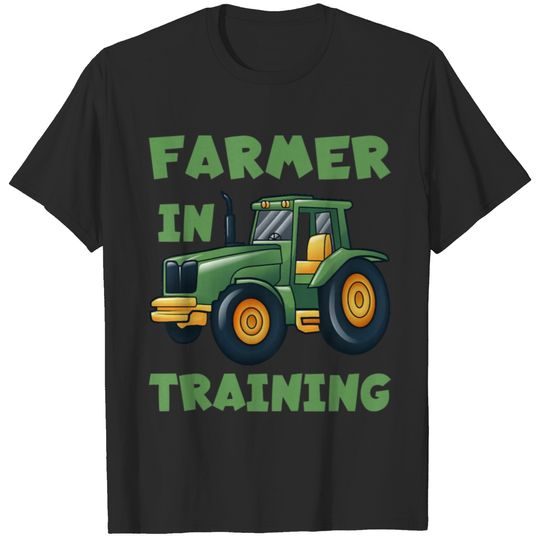 Kids Funny Tractor Boy Farmer In Training T-shirt