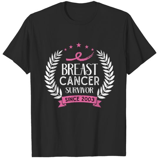 Custom Breast Cancer Survivor Awareness Since 2003 Plus Size T-shirt