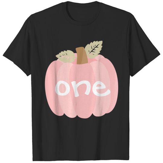 Pink Little Pumpkin 1st Birthday Girl T-shirt