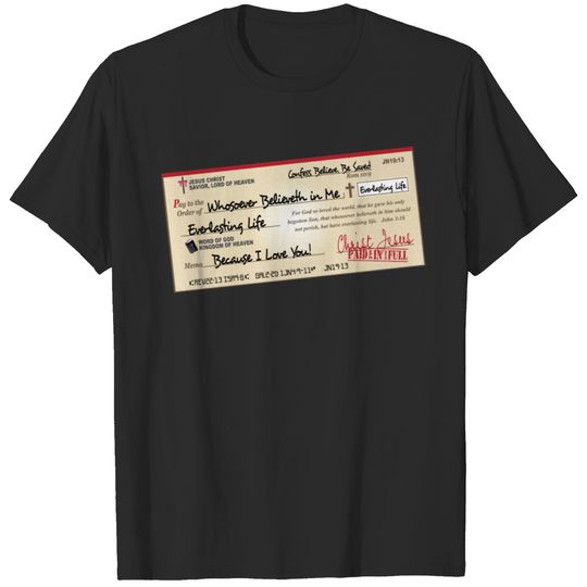 Paid in Full Saved by Jesus Check T-shirt