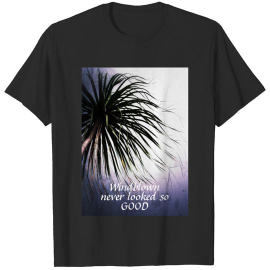 Windblown Palm Tree Tropical Chic T-shirt