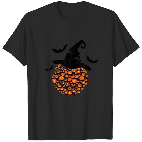 Baseball Softball Lovers Witch Pumpkin Halloween C T-shirt