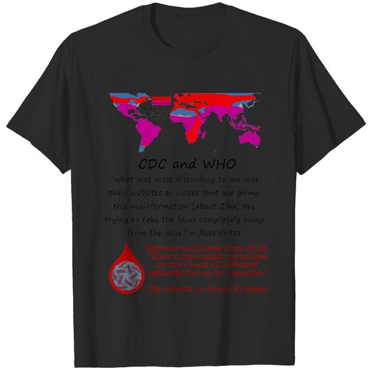 What is Disturbing CDC and WHO by RoseWrites T-shirt