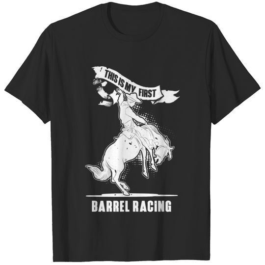 Horse Equestrian Barrel Racing Rodeo Horse Racer R T-shirt