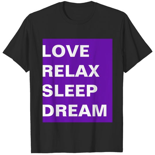Simply design rectangle purple PHILOSOPHY OF LIFE T-shirt