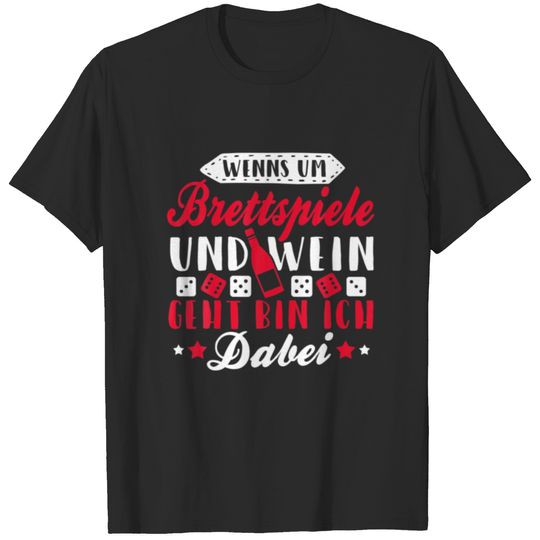 Funny Red Wine White Wine Lovers - Board Game T-shirt
