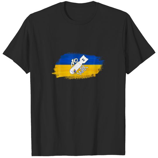 Support Ukraine | Not War With Ukraine Flag T-shirt