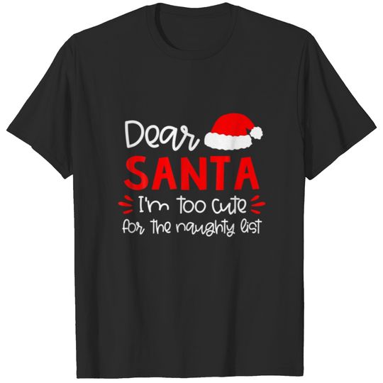Dear Santa Funny Matching Family Christmas Pajamas T-shirt