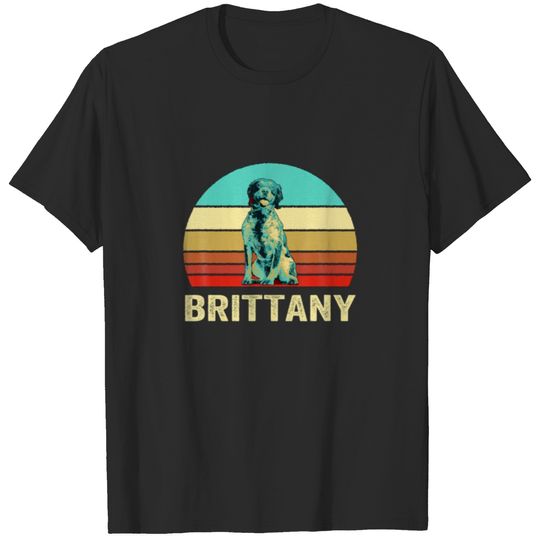 Vintage Retro Style Sunset Brittany T-shirt
