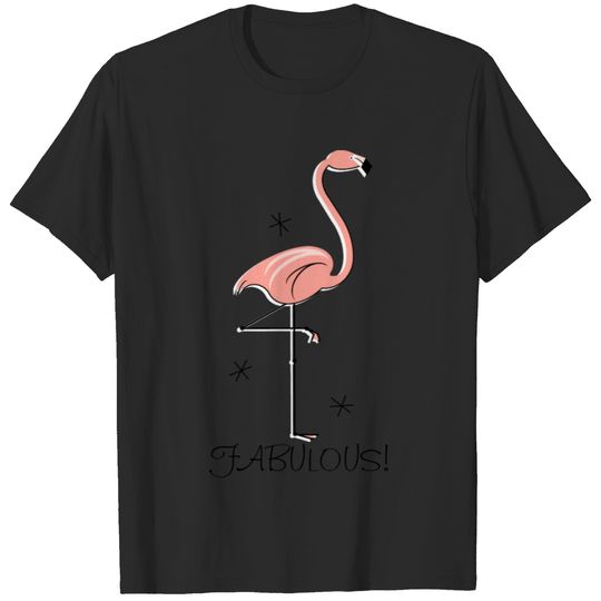 Flamingo Large 'FABULOUS!' T-shirt