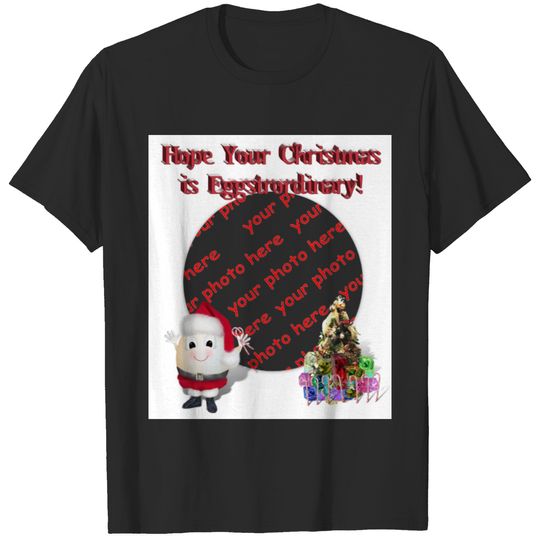 Cute Egg  Santa Claus Photo Frame T-shirt