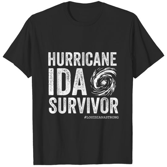 Louisiana Strong T  Hurricane IDA Survivor T-shirt