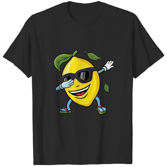Funny Dabbing Lemon Summer Camp Vacation Beach T-shirt