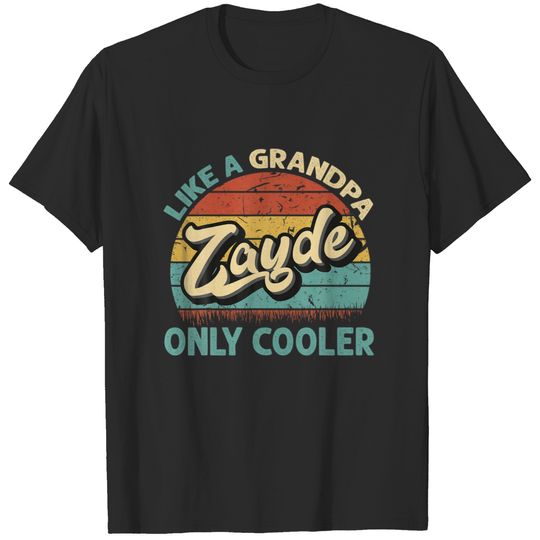 Mens Zayde Like A Grandpa Only Cooler Vintage T-shirt