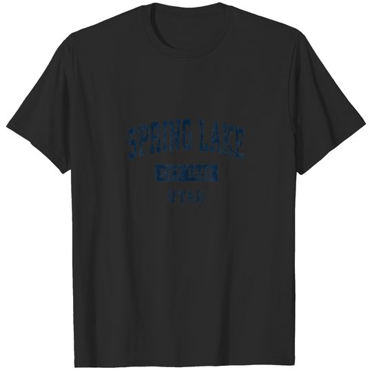 Spring Lake Utah UT Vintage Sports Established Nav T-shirt