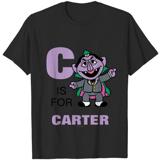 C is for Count von Count | Add Your Name T-shirt