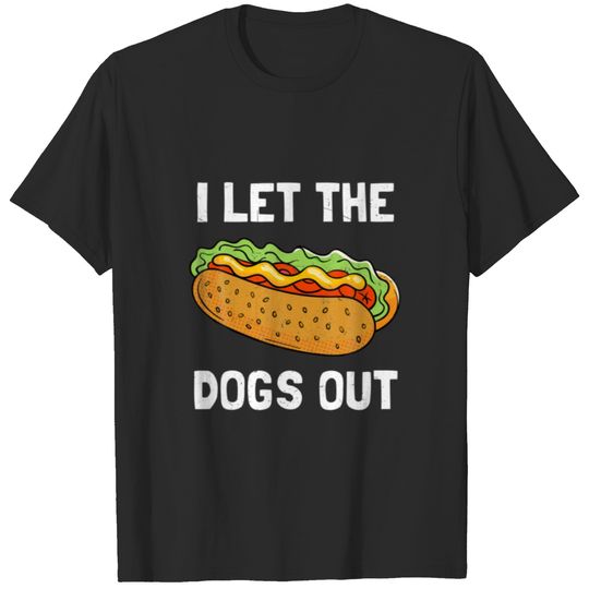 I Let The (Hot) Dogs Out Vintage T-shirt