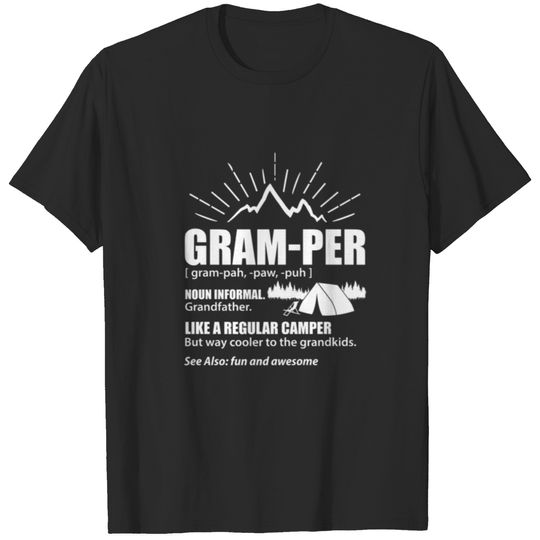 Gram-Per Grandkids Agree Worlds Coolest Camping Gr T-shirt