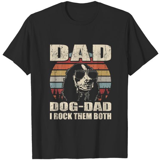 Mens Cocker Spaniel Dad And Dog Dad I Rock Them Bo T-shirt
