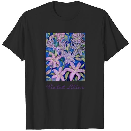 Violet Lilies T-shirt