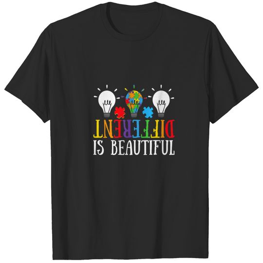 Different Is Beautiful Autism Awareness Kids Wo T-shirt