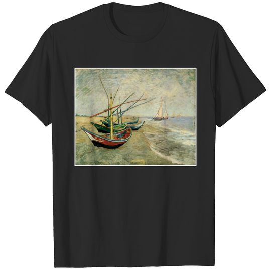 Boats on the Beach at Saintes-Maries T-shirt