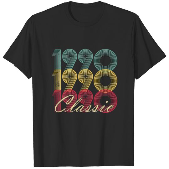 Classic 1990 32Nd Birthday Vintage T Retro Gift T-shirt