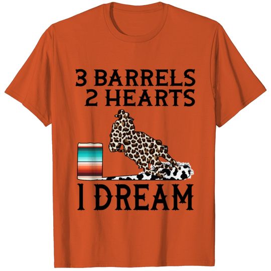 Barrel Racing Western Serape Leopard Cow Rodeo T-shirt