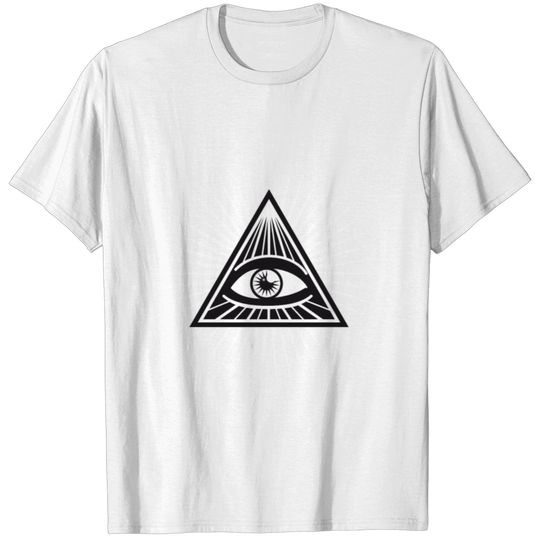 illuminati Pyramide eye conspiracy all seeing eye T-shirt