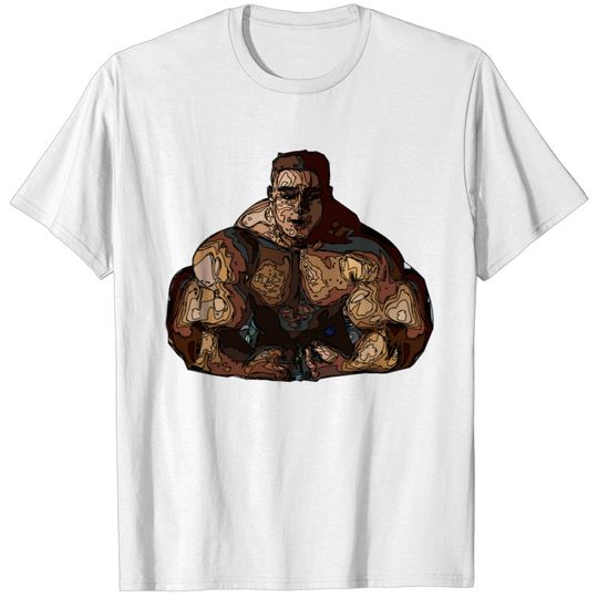 bodybuilder mascular man sketch2 T-shirt