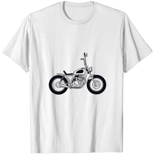 Old Style Motorbike Sketch T-shirt