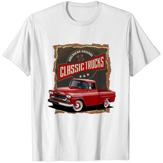 1957 Red Classic Trucks T-shirt