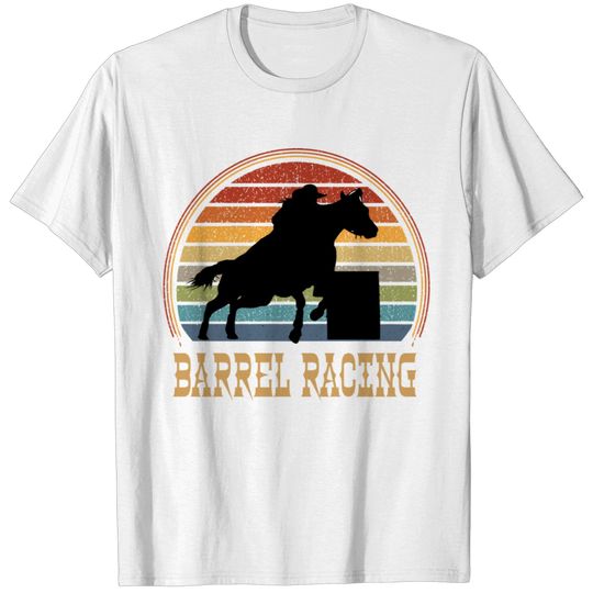 Retro Barrel Racing Design T-shirt