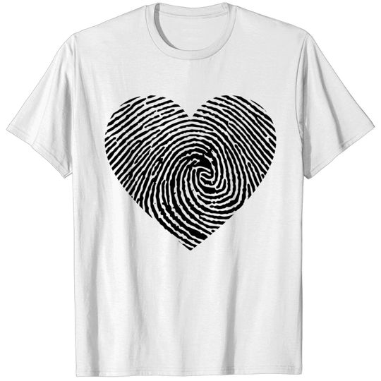 Fingerprint Heart II T-shirt