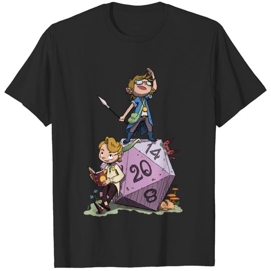 Dungeons and Dragons Fantasy Role Play Dice Game Whimsical Adventure T-Shirts
