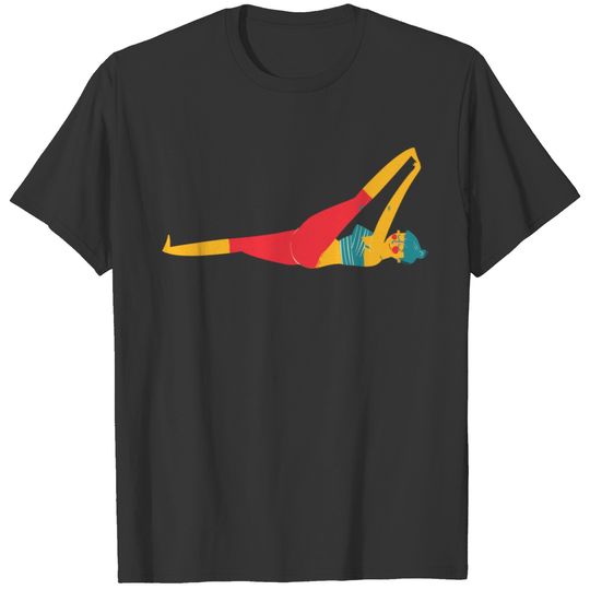 supta parvasahita yoga pose T-shirt