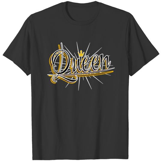 Queen King lettering Partnershirt T-shirt