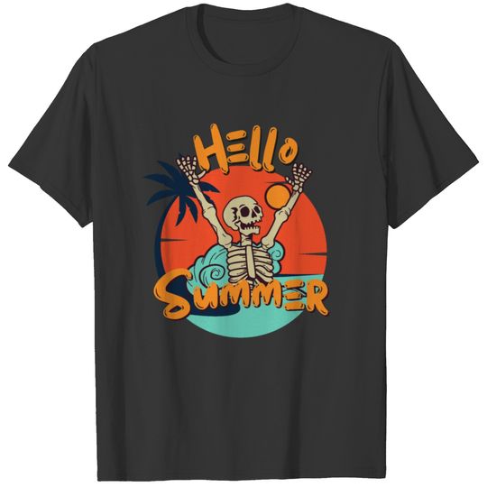 Hello summer retro vintage T-shirt