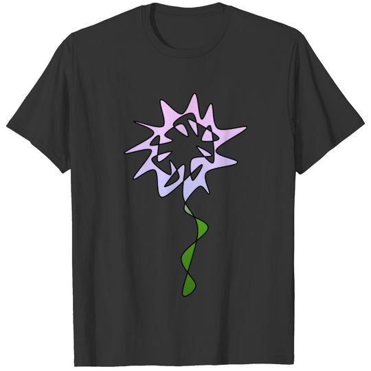 Perpetual Light Purple Pink Flower Art T-shirt