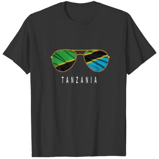 Tanzania Flag Tanzanian Tanzania Pride Sunglasses T-shirt