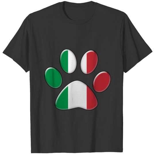 Italian patriotic cat T-shirt