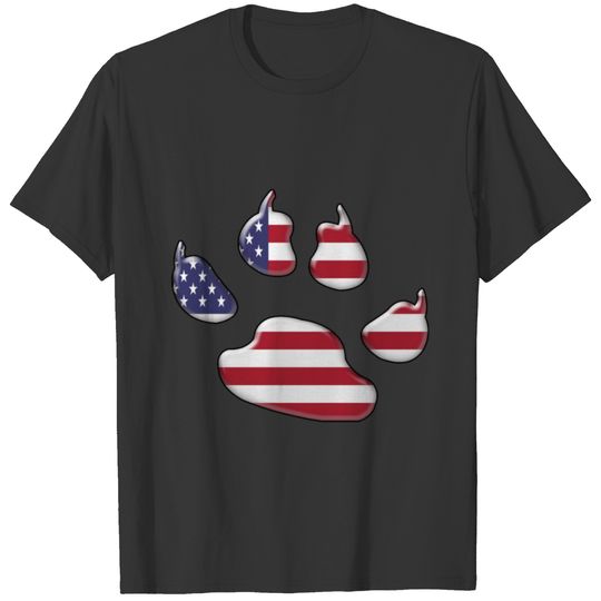 American patriotic dog T-shirt