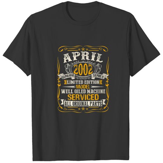 April 2002 20 Year Old Limited Edition Classic 20T T-shirt