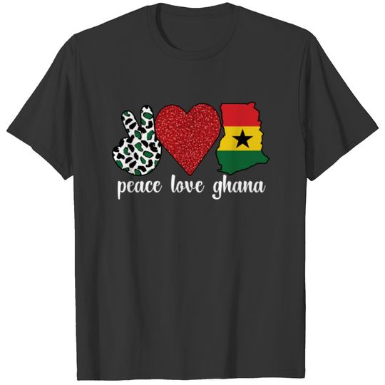Proud Ghanaian Roots Ghana Flag Ghanaian Heritage T-shirt