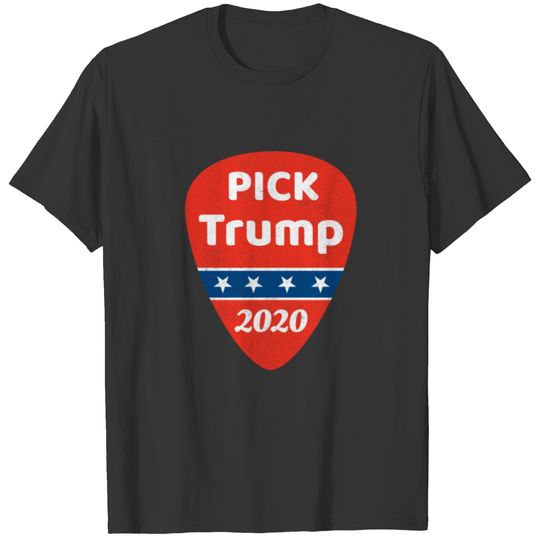 Pick Trump Guitar Election 2020 Anti Biden USA T-shirt