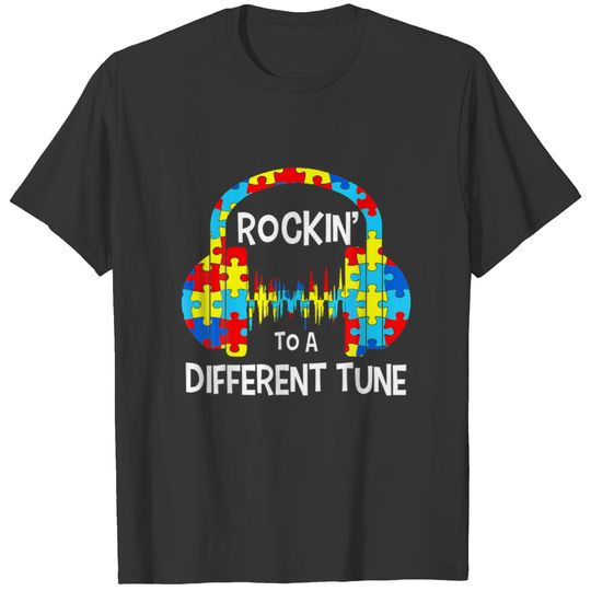 Autism Game Rocking To A Different Tune For Gamer T-shirt