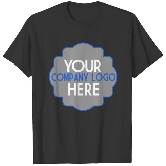 Use Own Business Logo Company Custom Event Dark T-shirt